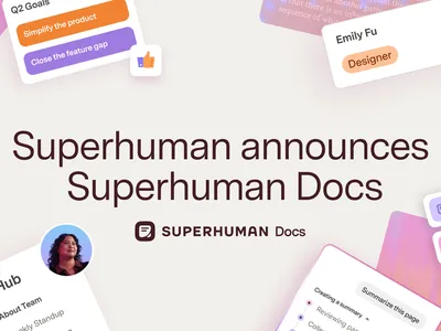 Superhuman Docs launch announcement banner
